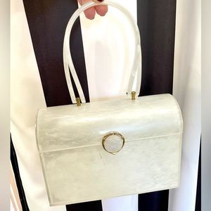 50s Wilardy lucite box purse